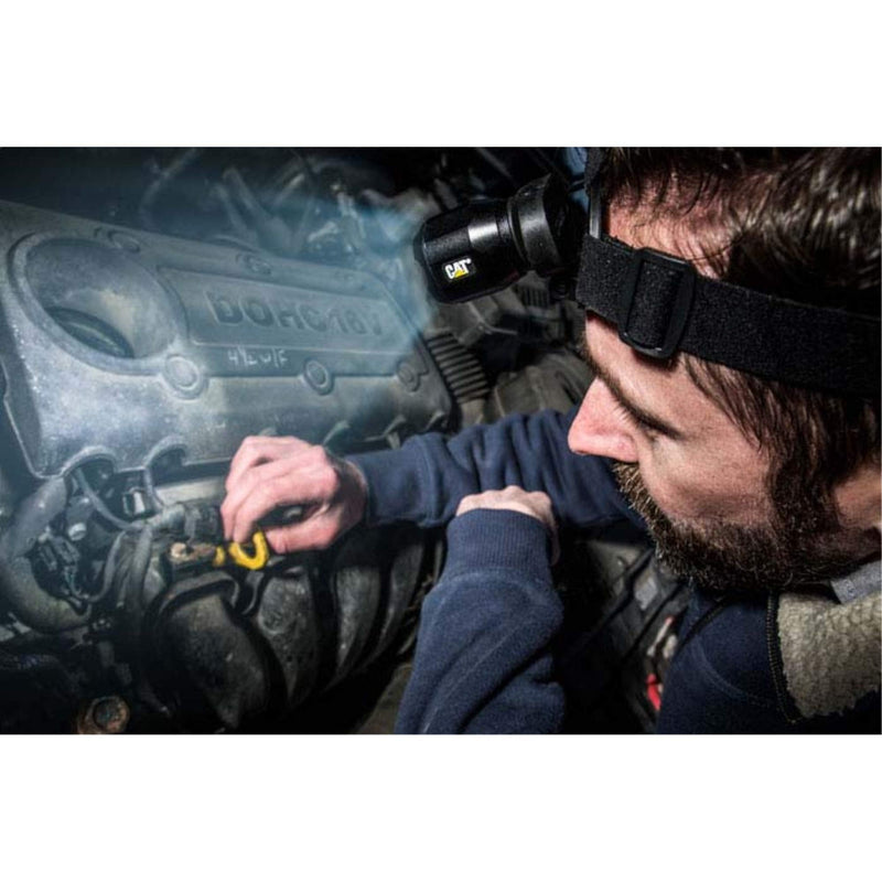 Cat CT4200 220 Lumen Focusing Beam LED Headlamp with Adjustable Angle Head (Black) 220 Lumens