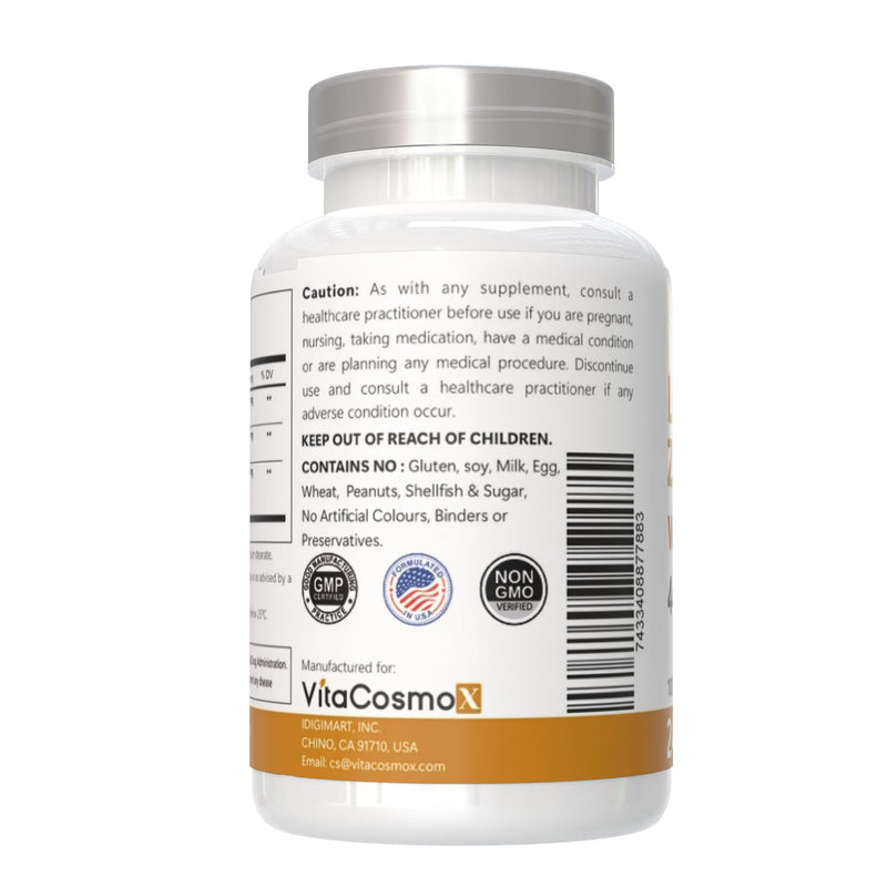Lutein with Zeaxanthin, Vegan Capsules, 240 Count, 40 mg Lutein + 4 mg Zeaxanthin per Serving, Non-GMO, Gluten-Free 1