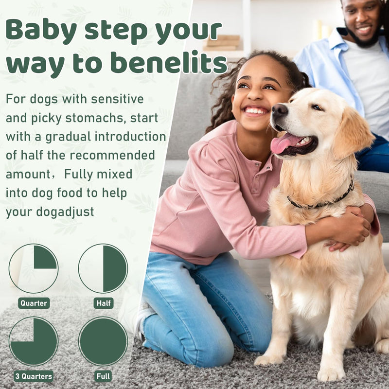 Dog Teeth Cleaning Powder, Dog Dental Powder, Dog Dental Care, Targets Tartar & Bad Breath & Reduces Plaque, Dental Powder for Dog Teeth Cleaning, Green