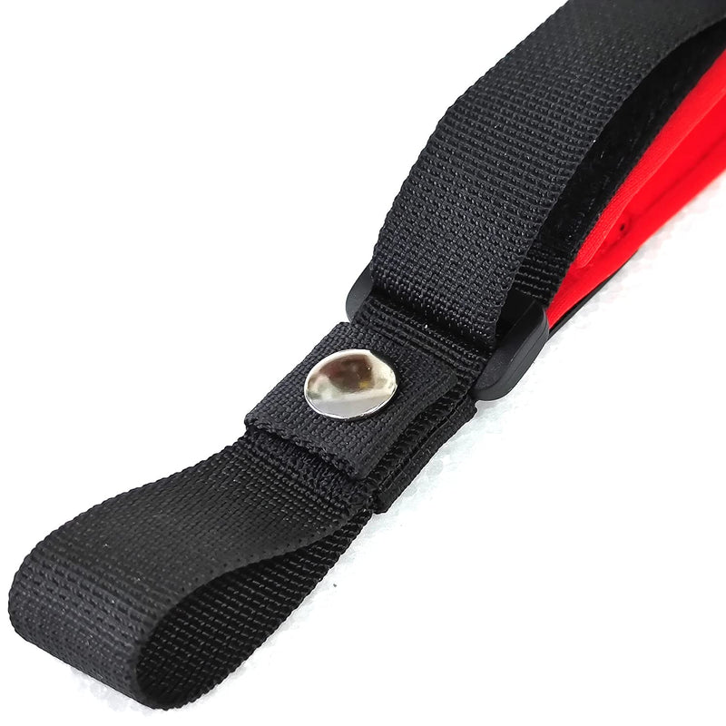 Hands Free Dog Leash Wrist Safety Strap, 2 Pack Soft Comfortable Diving Fabric Dog Leash Wrist Strap for Safe Walking (Blue & Red) Blue & Red