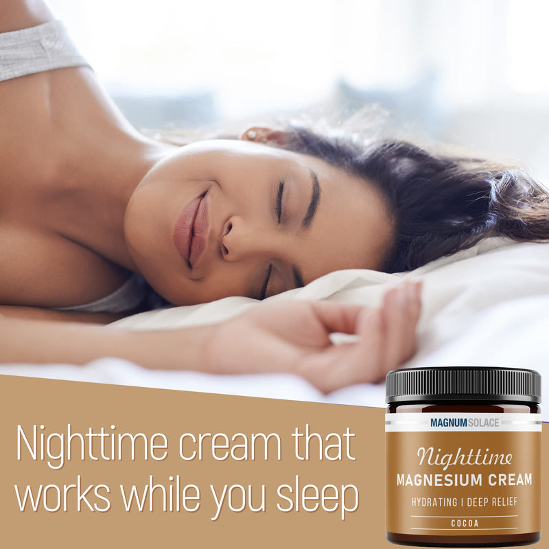 Nighttime Magnesium Cream and Stretch Mark Oil Cocoa - 2 Pack
