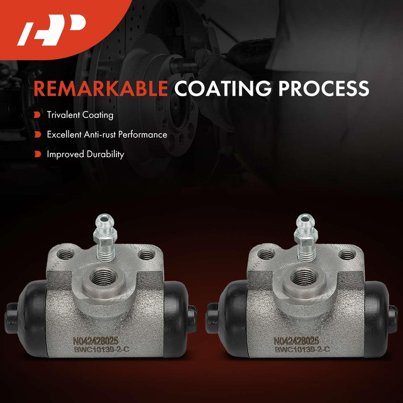 A-Premium Rear Driver and Passenger Drum Brake Wheel Cylinder Compatible with Select Jeep, Dodge and Chrysler Models - Compass 2008-2018, Patriot 2008-2017, Avenger, Caliber, Sebring, 2-PC Set Rear 2-PC