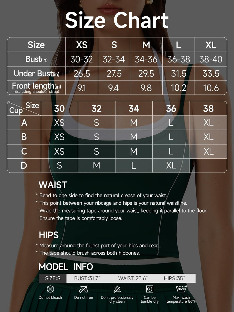 Workout Tank Tops with Scoop Neck,Sleeveless Longline Sports Bra, Strappy Open Back Camisole for Yoga,Gym Basic Top Blk001 Large - BeesActive Australia