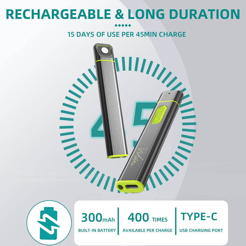 Vibis Insect Bite and Sting Relief, Rechargeable Bug Bite Itch Relief Thing for Mosquito Bites, Chemical-Free Insect Bite Healer, Fast Symptom Relief from Itching and Swelling - Grey