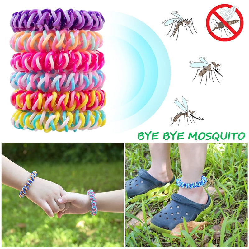 Mosquito Repellent Bracelets 12 Pack, Individually Wrapped Mosquito Repellent Bands, DEET Free Bug Insect Mosquito Wristbands Safe for Adults and Kids - BeesActive Australia
