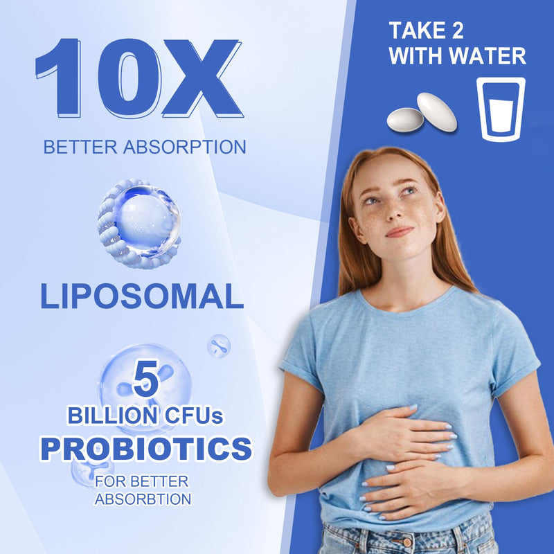 Liposomal Calcium AKG Supplement 1500mg with Vitamin D3 K2 for Women Men | High Absorption, Calcium Supplements Pills with Magnesium Glycinate, Boron, Probiotics & Vitamin C for Bone - 120 Softgels 120 Count (Pack of 1)