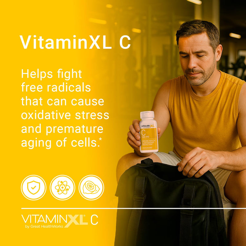 OmegaXL VitaminXL Vitamin C Supplement, 500 mg Capsules Provide Antioxidant Support, Helps Immune Health and Collagen Production (30 Vegan Capsules, 30-Servings) (Pack of 2) 30 Count (Pack of 2)