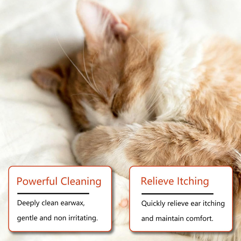 FlowFish Pet Ear Cleaner for Dogs Ear Infection Treatment, No-irritating Dog Ear Cleaner Solution for Treat Dog Ear Infection At Home with Gentle Caring [1.69 FL.OZ] 1.69 FL.OZ