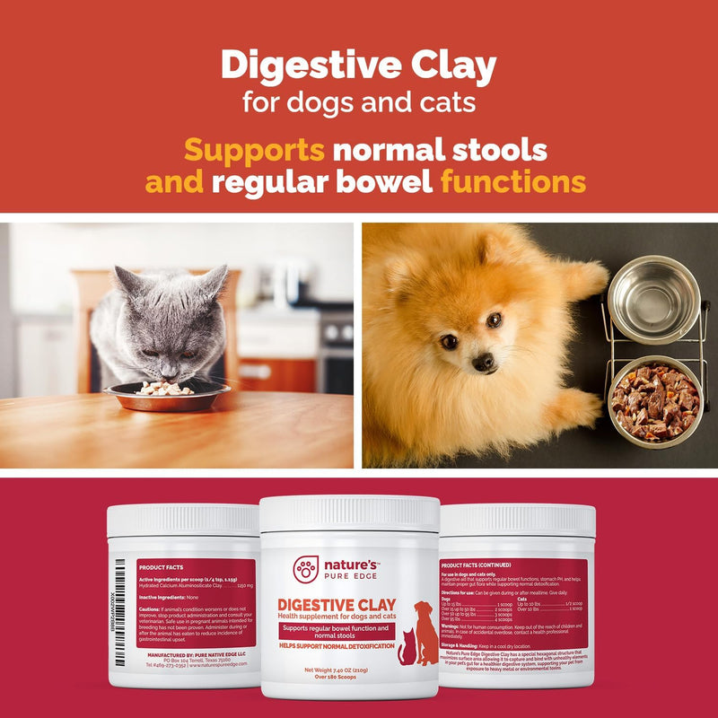 Rx Clay for Digestion for cat and Dog Stomach Relief. Cat and Dog Anti Diarrhea Medication. Cat and Dog Stomach Upset Medicine for cat and Dog Diarrhea. Extra Large 210 Grams. Veterinary Grade. - BeesActive Australia