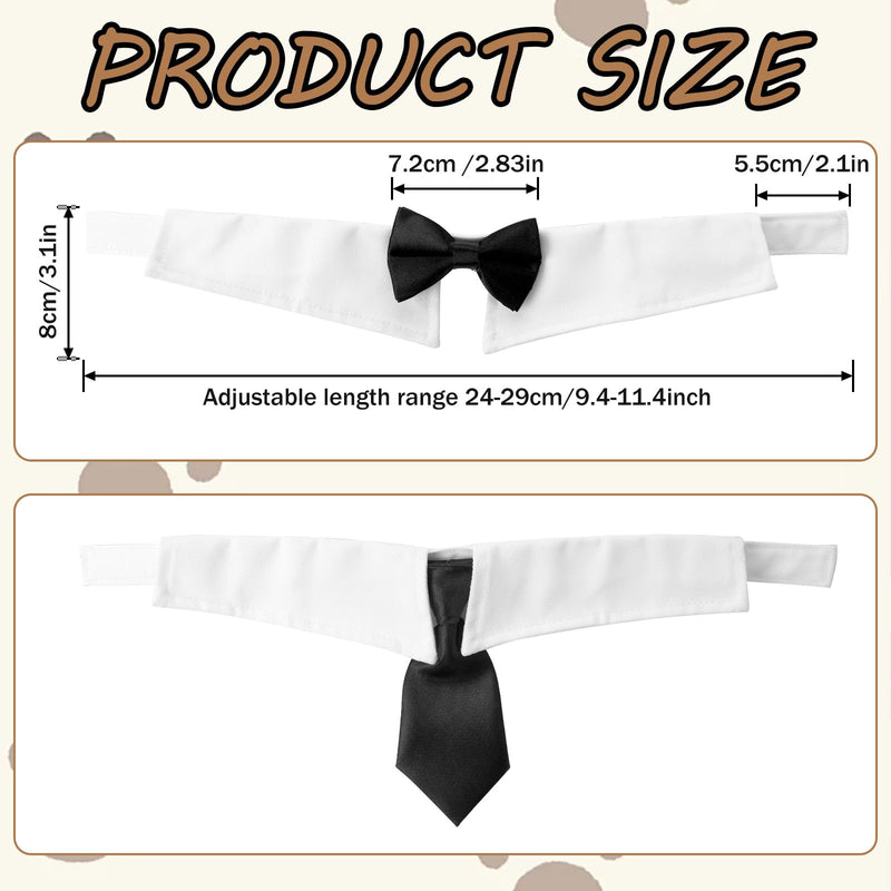 Black Bow Tie Cat Collar, Dog Cat Tuxedo Collar, Cat Wedding Bowtie, Adjustable Formal Collar Neck Tie, Formal Pet Cats Necktie for Cats, Small Dog Wedding, Birthday Gift - BeesActive Australia