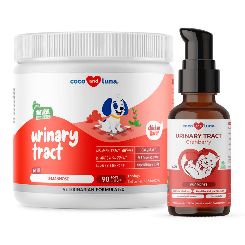 Cranberry Soft for Dogs & Cranberry Liquid for Cats - Supports Urinary Tract & Bladder Wellness