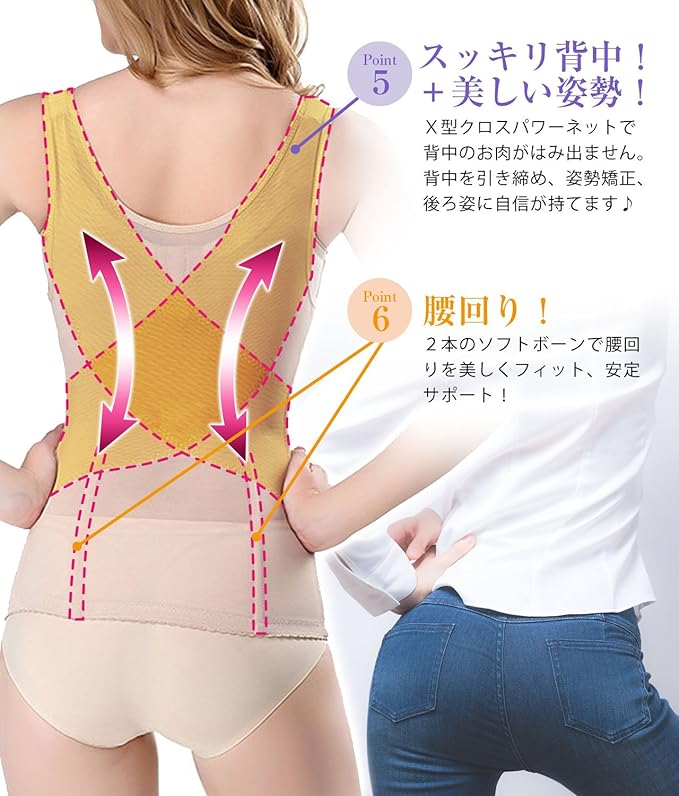M-online [Easy to Wear] Corset Body Shaper Diet Bust Enhancer Tightening Large Size - BeesActive Australia