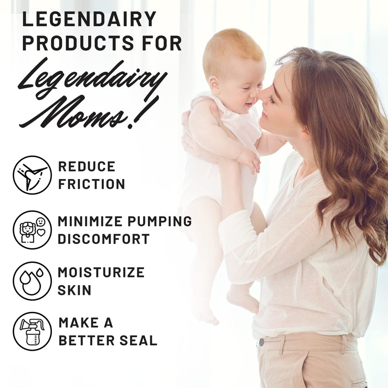 Legendairy Milk Pumping Spray 4 oz., Helps Sore Nipples & Clogged Ducts, Organic Lubricant for Breast Shields and Flanges, Vegan Breast Pump Spray, Natural & Lanolin-Free, Made in USA - BeesActive Australia
