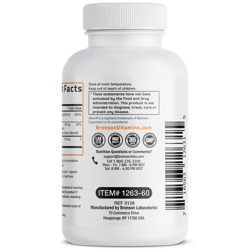 Bronson Vitamin K2+D3 Magnesium Glycinate Supplement, 60 Capsules | 3-in-1 Bone & Heart Health Support Formula, Non-GMO, Gluten Free, Soy Free 60 Count (Pack of 1)