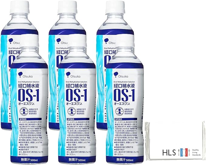 OS-1 Oral Rehydration Solution OS-1 16.9 fl oz (500 ml) x 6 Bottles with Original Pocket Tissue - BeesActive Australia