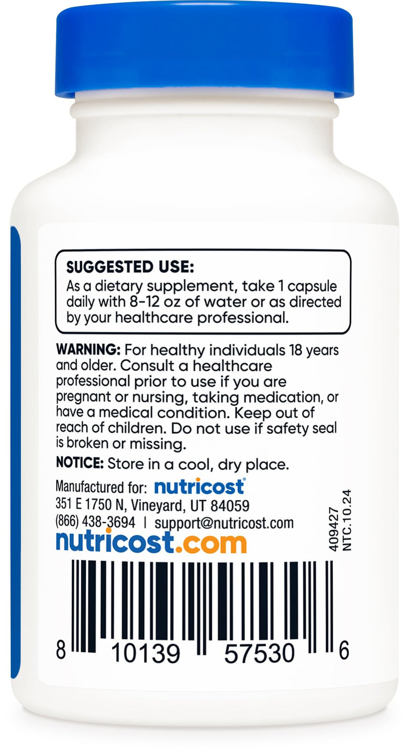 Nutricost S-Acetyl L-Glutathione 100MG, 60 Capsules - GMO-Free, Vegan