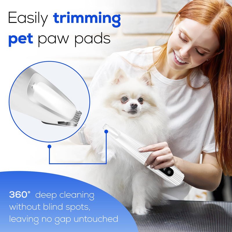 Paw Trimmer for Dogs, USB Rechargeable Dog Clipper Quiet Dog Paw Trimmer Pro Dog Trimmer with LED Light Trimmer Dog Paws for Dogs A - BeesActive Australia