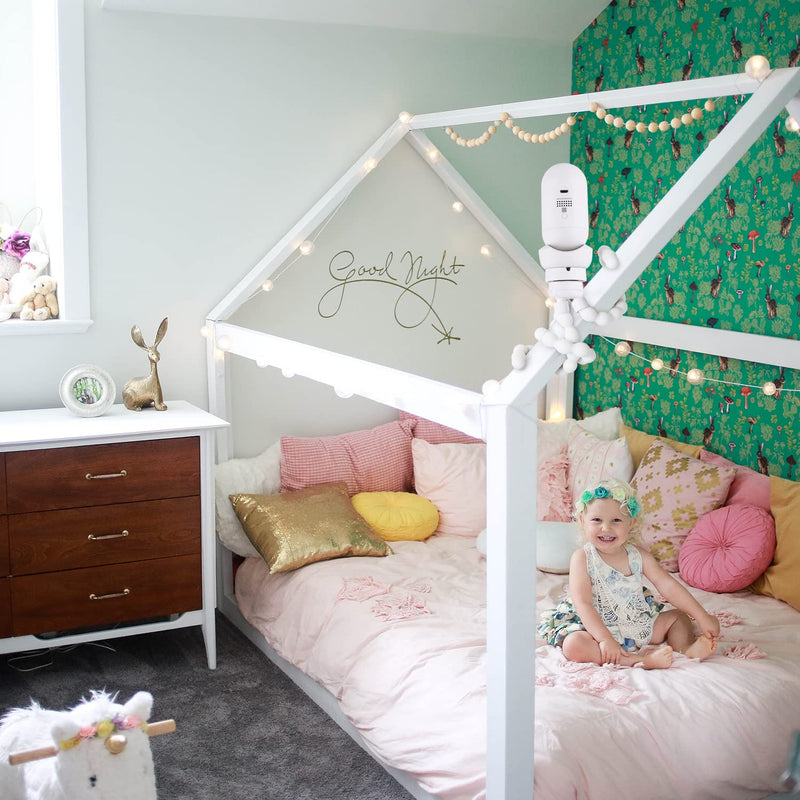 Flexible Tripod Baby Monitor Mount for Owlet Cam and Owlet Cam 2, Attach Your Baby Camera Wherever You Like without Tools or Wall Damage - White - BeesActive Australia