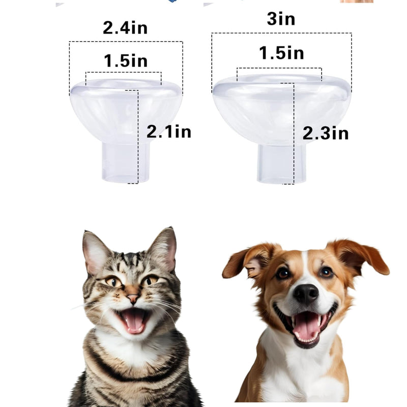 Pet Inhaler Spacer with Two Face Mask, Handheld Aerochamber for Dogs and Cats, Aero Chamber with Mask for Dogs and Cats, Dog and Cat Inhaler Spacer, Comfortable Face Mask (for Cats & Dogs Small) for Cats & Dogs Small
