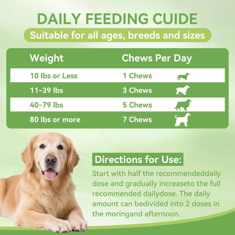 Dog Flea and Tick Chewables for Dogs 200Ct, Natural Support Supplement, Flea Supplement for Dogs, Flea and Tick Chews for Dogs Puppies, All Breeds & Sizes, Digestive Health Chicken Flavor
