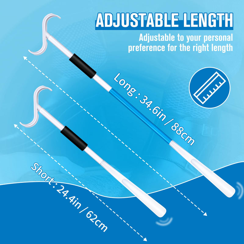 2X Dressing Stick Shoe Horn Remover Tool + 1x Claw for Scratching Back - BeesActive Australia