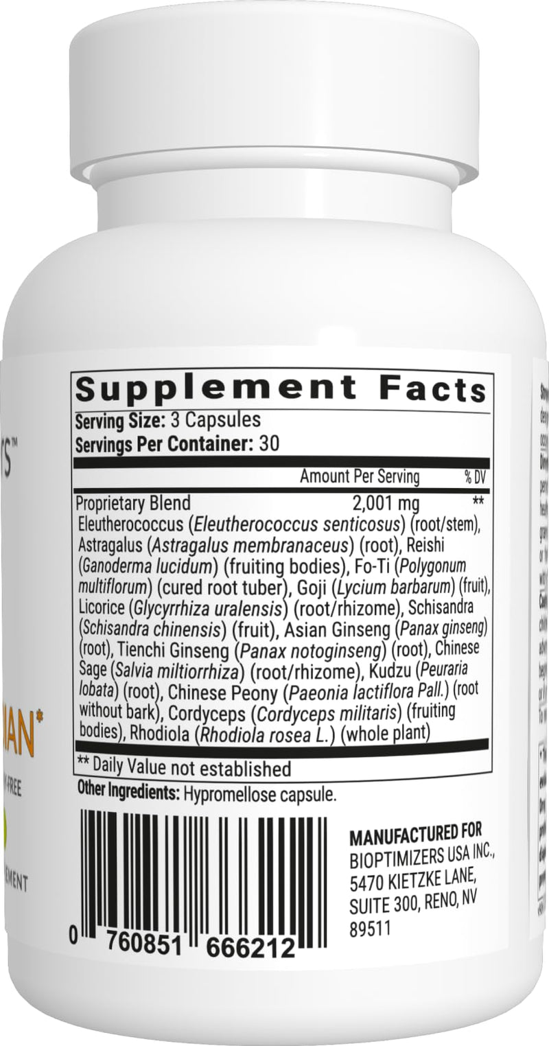 BIOptimizers Stress Guardian – Stress Relief Capsule – Rest Support Management - 90 Capsules 90 Count (Pack of 1)