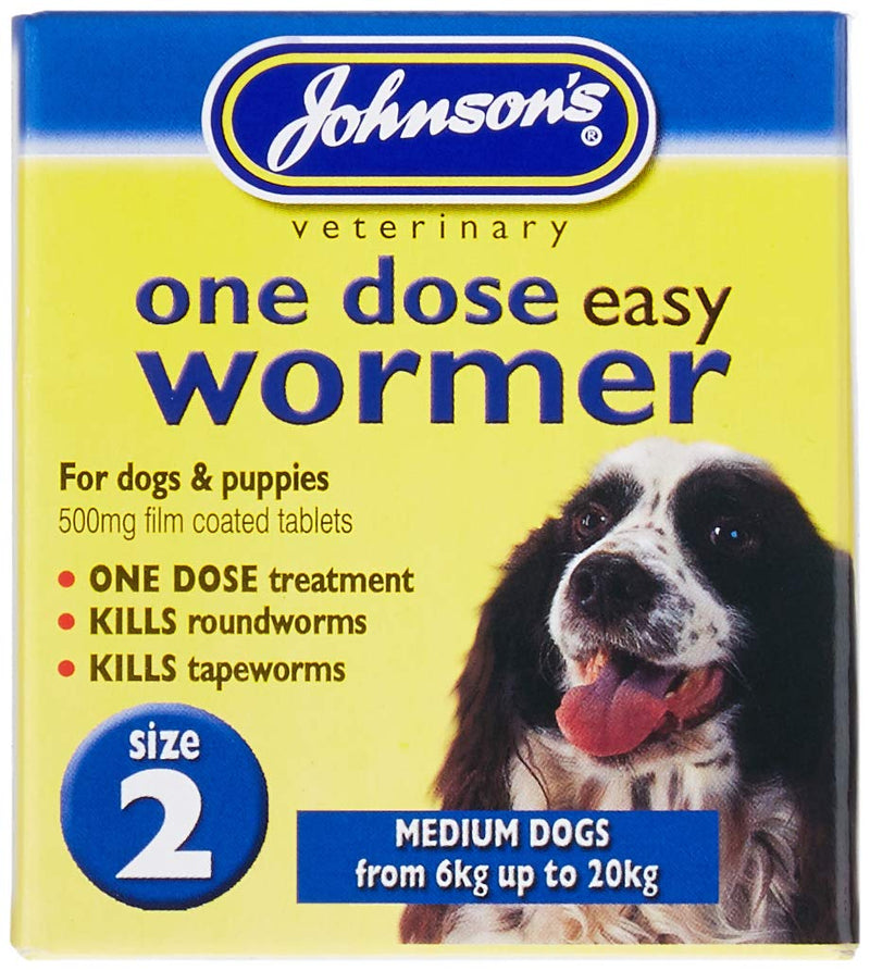 One Dose Easy Wormer for Dogs, Size 2, 0.1 kg