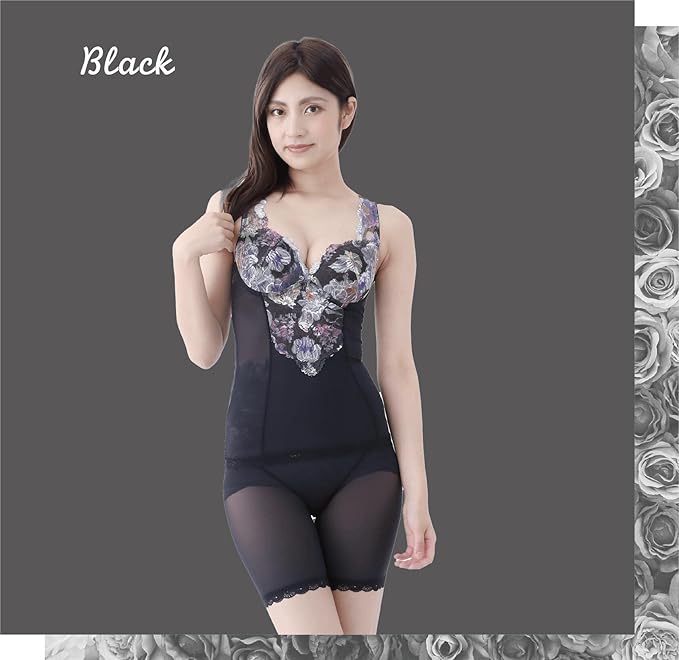 Visee Body Shaper Body Shaper, Shaping Underwear with Cups, Floral Pattern, Lace, M, L, LL, 3L, 4L, 5L, 6L, Soft, Corrective Women's Underwear - BeesActive Australia