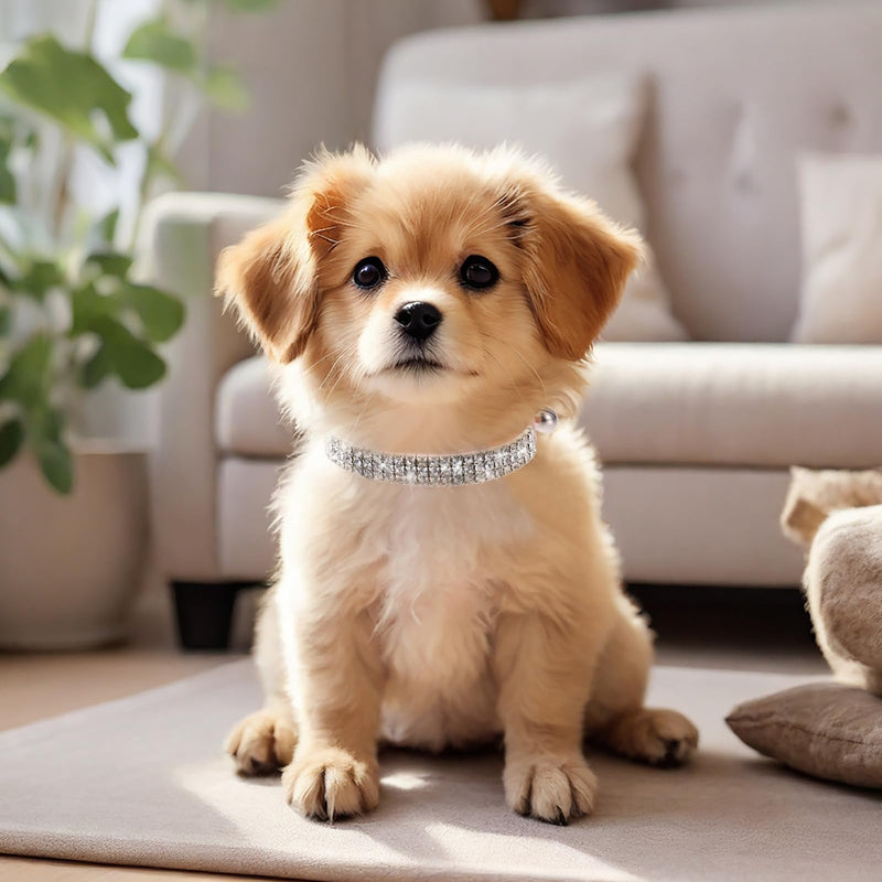 Pink Cat Collar, Kitten Collar with Bell Cat Collar Rhinestones Cat Dog Collar Soft Breakaway Collar Adjustable Cute Cat Collar Bling Cat Collar Cat Accessories for Small Dog and Cat - BeesActive Australia
