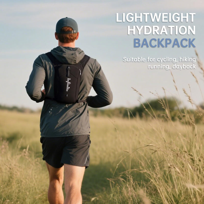 Lightweight Running Vest for Women Men, Adjustable Chest Straps Running Hydration Vest with 1.5L Water Bladder for Hiking Trail Running Cycling Race Marathon Pink
