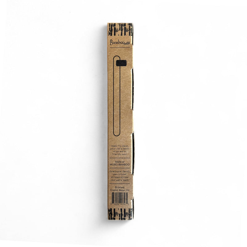 Bamboo Toothbrush for Cats – 4 Pack | Natural Bristles | Eco-Friendly Pet Toothbrush for Cat Dental Care 4 Count (Pack of 1)