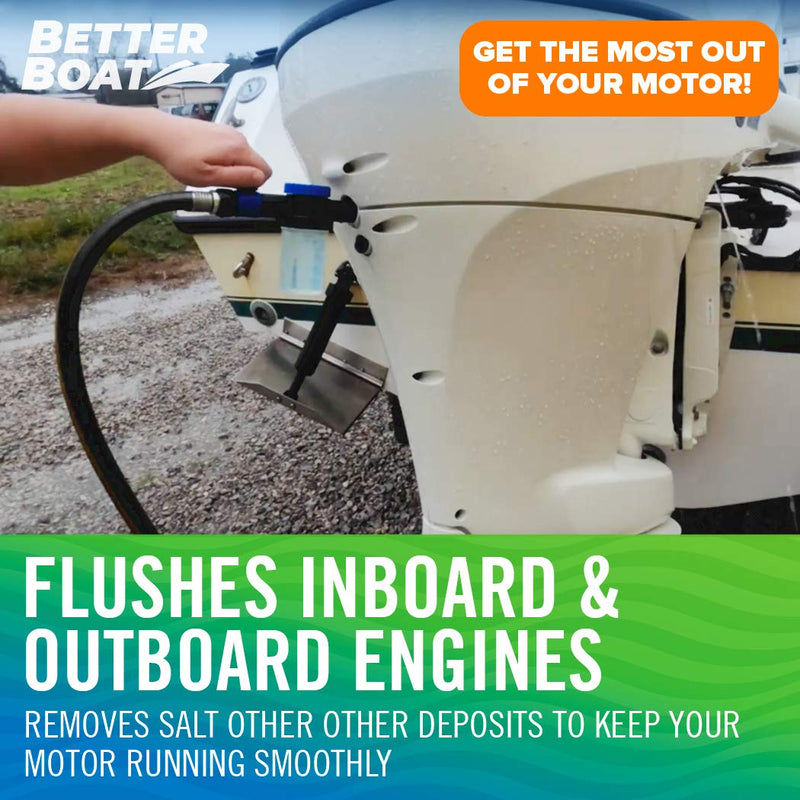 Wash Sprayer and Boat Engine Flush Kit, Water Hose Mixer for Salt Removal, Boat Flusher for Motor Muffs on Outboards and I/O, Soap Spray Car Cleaning Hose Adapter - BeesActive Australia