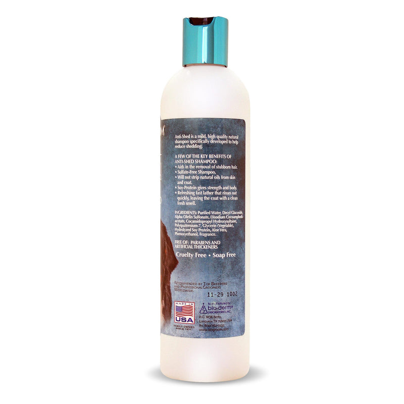 Bio-Groom Anti-Shed Deshedding Dog Shampoo - Odor Eliminating, Anti-Shedding, Dog Bathing Supplies, Puppy Wash, Cat & Dog Grooming Supplies, Cruelty-Free, Made in USA, Dog Products - 12 fl oz 1-Pack - PawsPlanet Australia