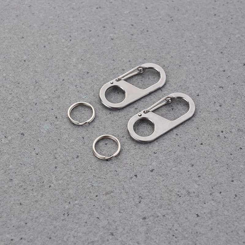 POPETPOP Pack of 2 dog tag clips for dogs and cats collars and harnesses (silver) - BeesActive Australia