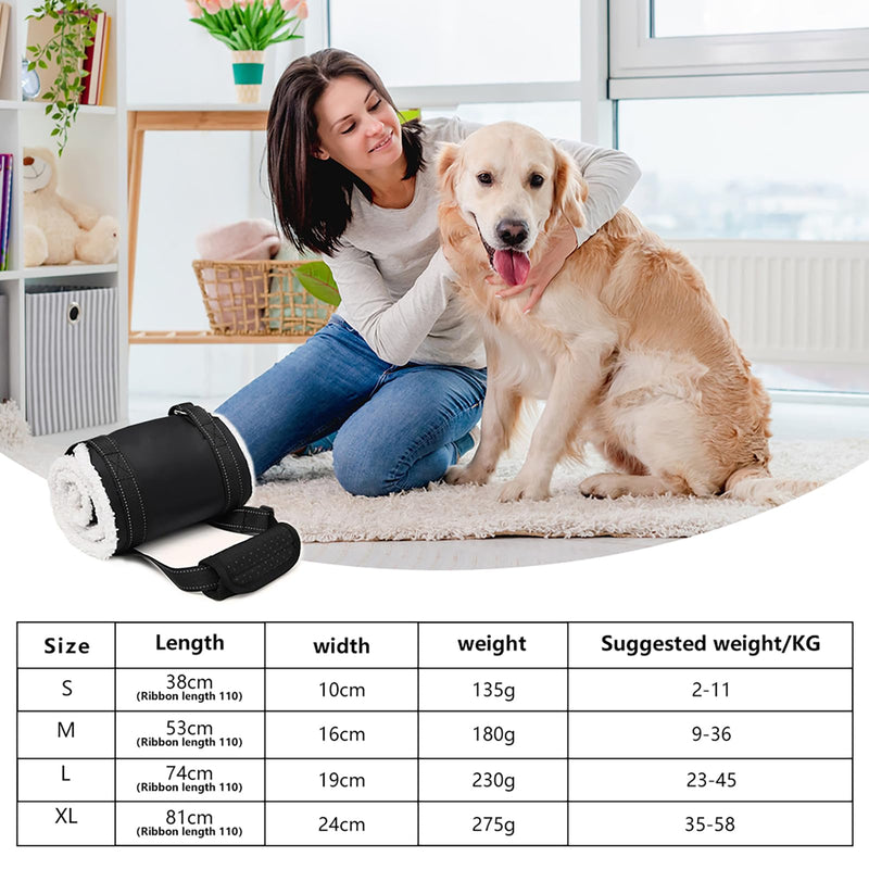 Dog Carrying Aid, Adjustable Walking Aid and Rehabilitation Carry Strap for Various Sizes, Safety Support for Disabled, Injured or Older Dogs, L