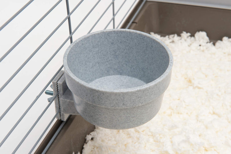 Lixit Quick Lock Removable Cage Bowls for Rabbits, Birds, Dogs, Cats, Gunea Pigs and Other Small Animals. (20oz, Granite) 20oz - BeesActive Australia