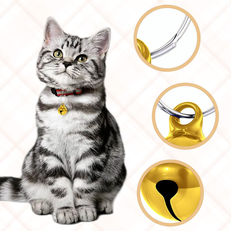 25 Pcs Colorful Pet Bells with Loud Crisp Sound, Cat Bells and Doag Collar Bells with Keyring, Anti-Lost Training Bells, Training Jingle Bell Collar Pendant, Charm Pet Pendant Accessories - BeesActive Australia