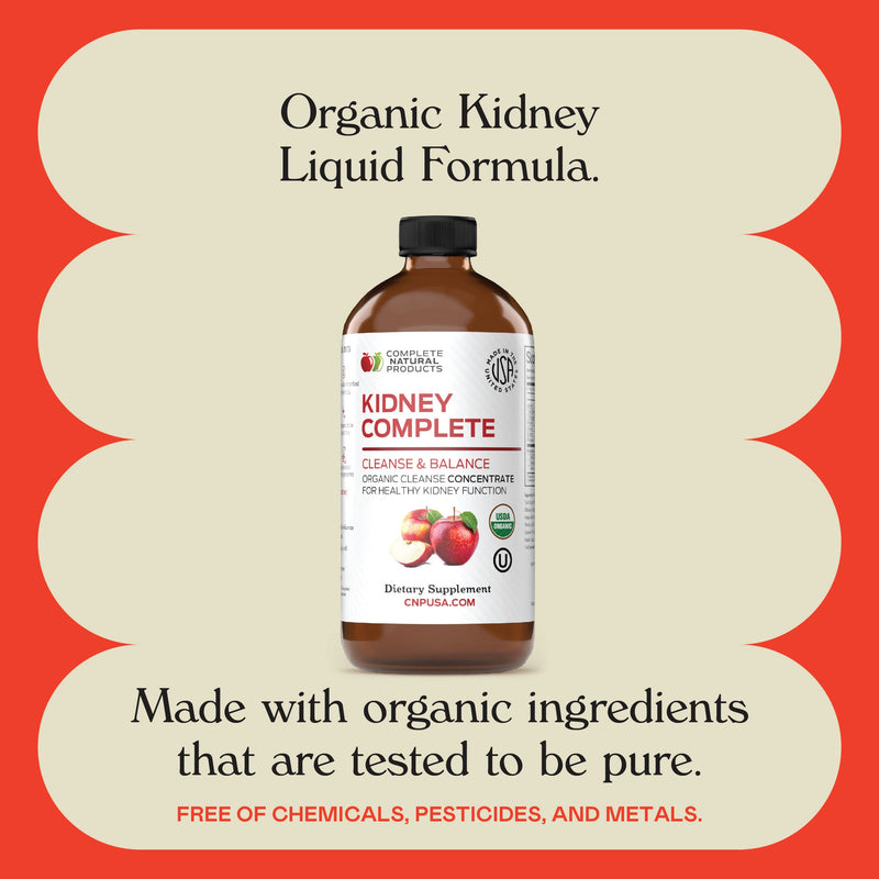 CNP | Kidney Complete Liquid 12oz - ACV Lemon, Chanca Piedra Cleanse Aid | Kidney support liquid with apple cider vinegar, lemon, chanca piedra, beet, citric acid and vitamin C for cleanse routines 12 Fl Oz (Pack of 1)