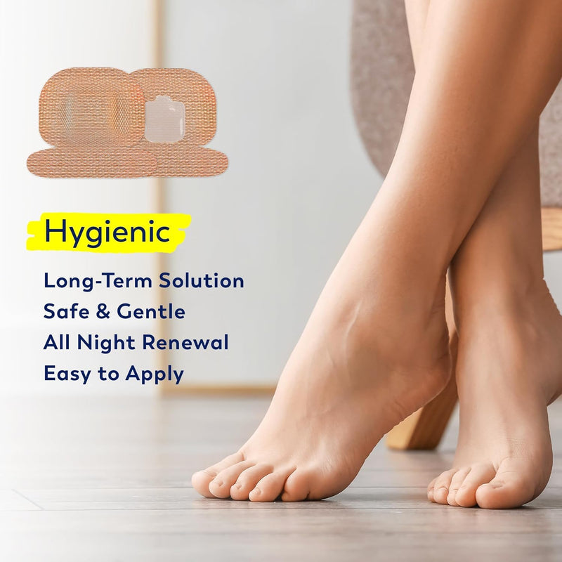 Small Nail Patches Extra Strength: 32 PCS Nighttime Hydrogel Patches for Overnight Repair - Visible Results in 8 Hours - Toenail Treatment Extra Strength - BeesActive Australia