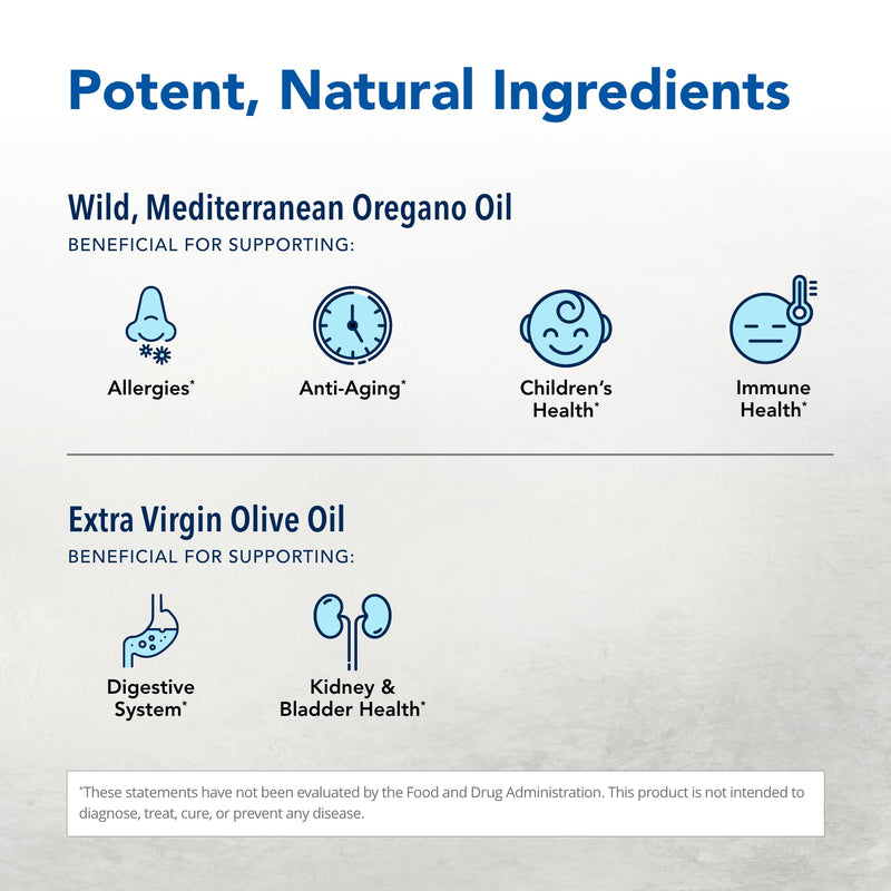 NORTH AMERICAN HERB & SPICE Super Strength Oreganol P73, 120 Softgels - Immune System Support - Vegan Friendly Wild Oregano - Non-GMO - 120 Servings 1