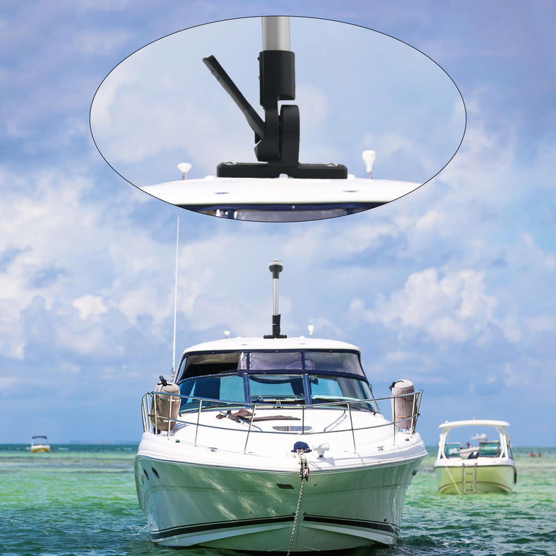 Bimini Top Light for Pontoon Boat,Anchor & Stern Lights for Boats Led,Folding Base w/180° Adjustable Mount for Platform & Round Pipe| USCG 2NM | 12V DC 12 Inches - BeesActive Australia