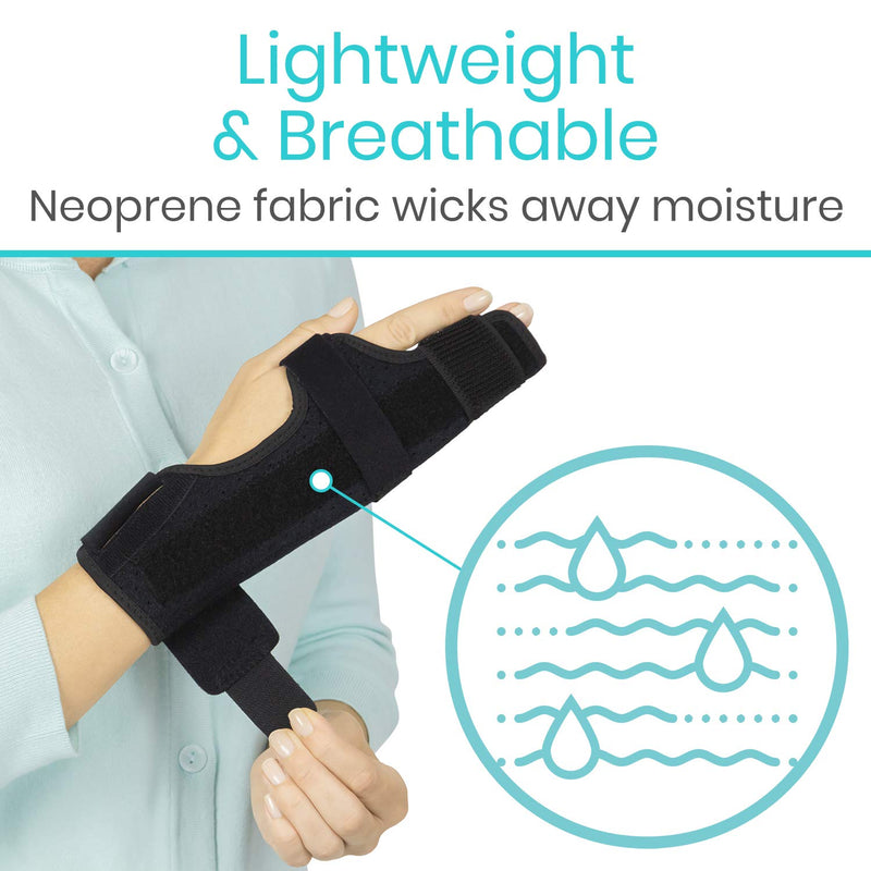 Vive Boxer Finger Splint Brace- Supports Pinky, Ring, Middle Metacarpals and Knuckles - Right or Left Adjustable Hand Brace - Straightening for Trigger Finger, Injury, Fracture, Broken, Tendonitis (7.75 Inch) 7.75 Inch