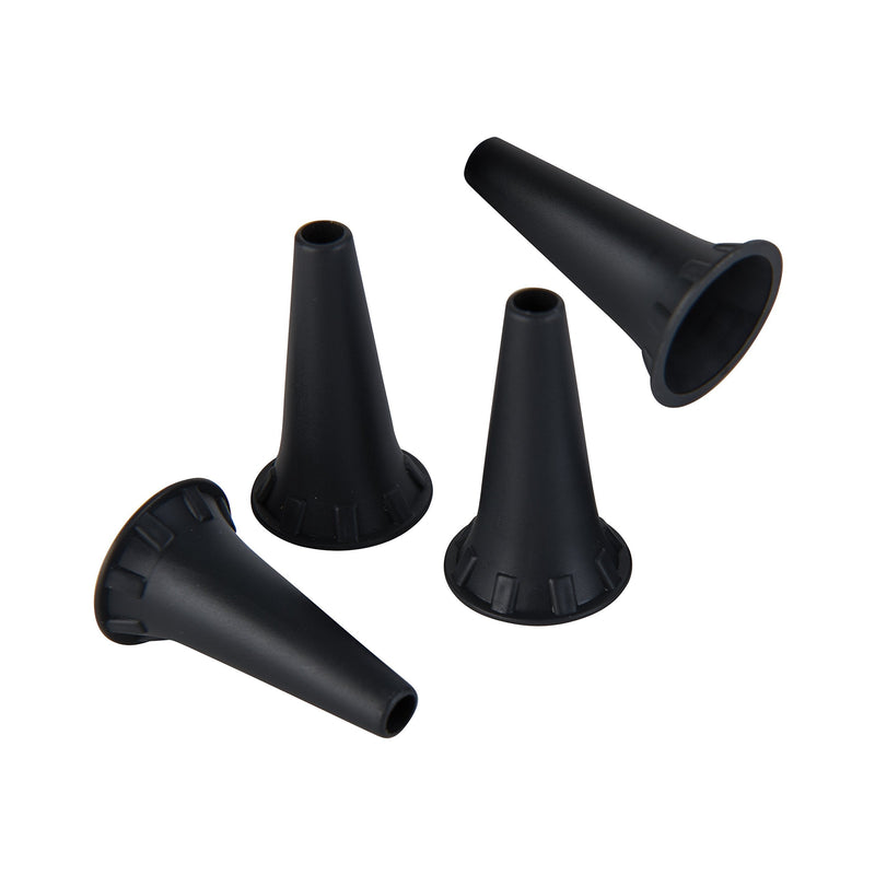HealthSmart Disposable Otoscope Tips Ear Specula for KaWe PICCOLIGHT Otoscope 4.0mm, Black, 100 Count - BeesActive Australia