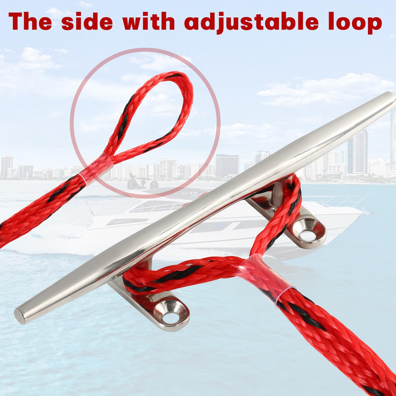 Bungee Dock Lines for Boats Boat Dock Bungee Ties Bungee Dock Line Mooring Rope Shock Bungee Docking Rope for Boat Kayak Jet Ski 4 Feet 4 Pack Red&Black Black and Red 1