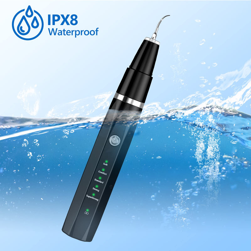 Ni-SHEN Dog Teeth Cleaning Kit, Ultrasonic Pet Teeth Cleaner, Dental Care for Dogs and Cats (Black) - BeesActive Australia