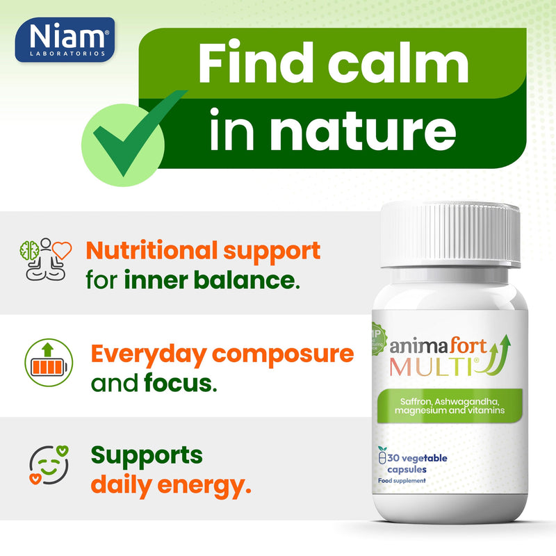 Ashwagandha KSM-66 + Saffron | Mood & Emotional Balance | AnimaFort Multi | Stress Support, Emotional Balance | Vitamin B & Magnesium | Natural Pills for Mental Energy | Gluten-free | 30 Capsules 1
