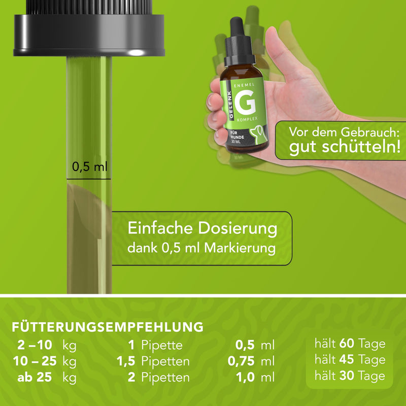 ENEMEL® joint complex for dogs [30ml] | Innovation through drops | Joint complex dog | Made in Germany 30ml - BeesActive Australia