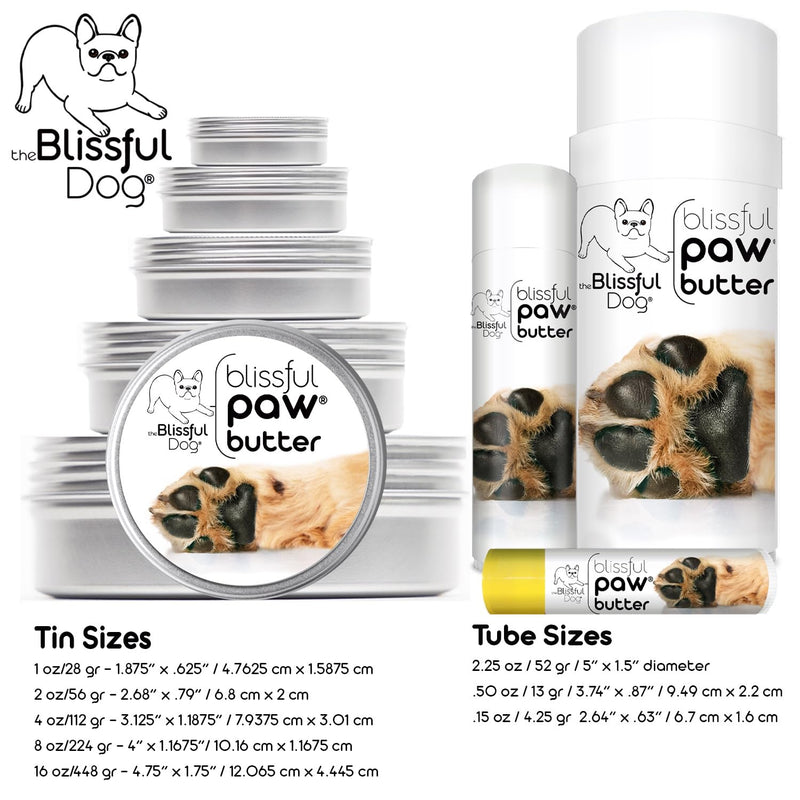The Blissful Dog Paw Butter, Moisturizer for Dry Paw Pads, Softens and Protects a Rough Paw in Winter, Versatile, Lick-Safe Dog Paw Pad Balm, 1 oz. - PawsPlanet Australia