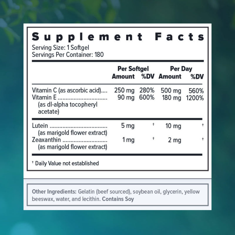 Focus Select AREDS2-Based Zinc Free Eye Vitamin Supplement, 180 Count | Eye supplement with lutein and zeaxanthin to support macular health, made in USA, safe for smokers, 90-day supply 180 Count (Pack of 1)