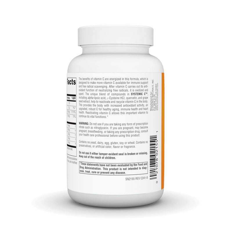 Source Naturals Systemic C, 500mg - 120 Tablets 1 120 Count (Pack of 1)